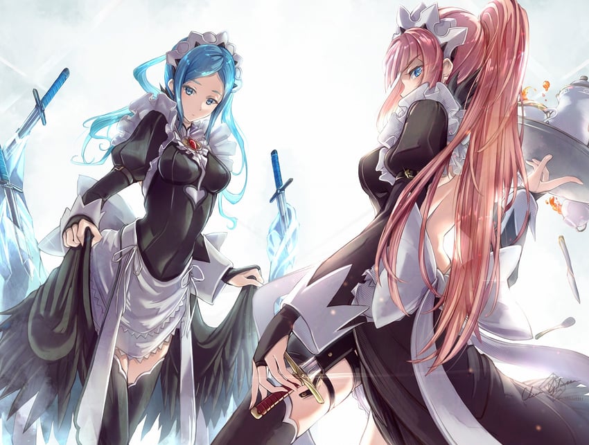felicia and flora (fire emblem and 1 more) drawn by clear_glass_(mildmild1311)