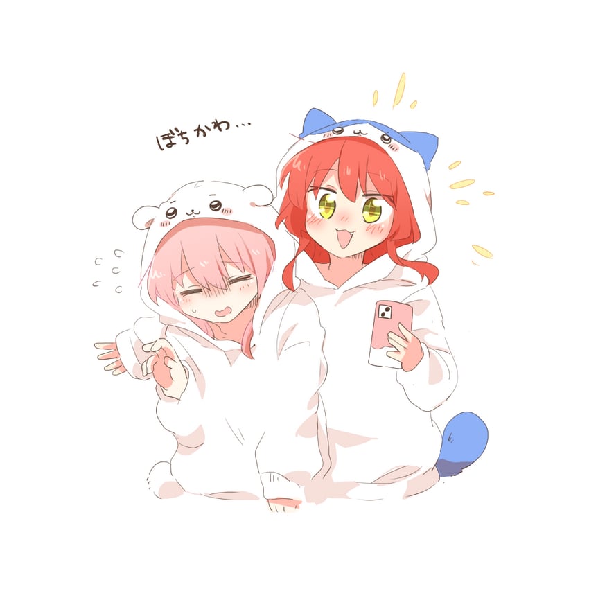 gotoh hitori and kita ikuyo (bocchi the rock!) drawn by rebecca_(keinelove)
