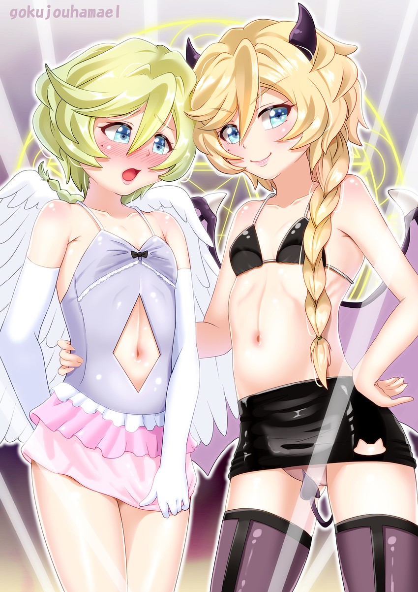 carol malus dienheim and elfnein (senki zesshou symphogear) drawn by hamaeru