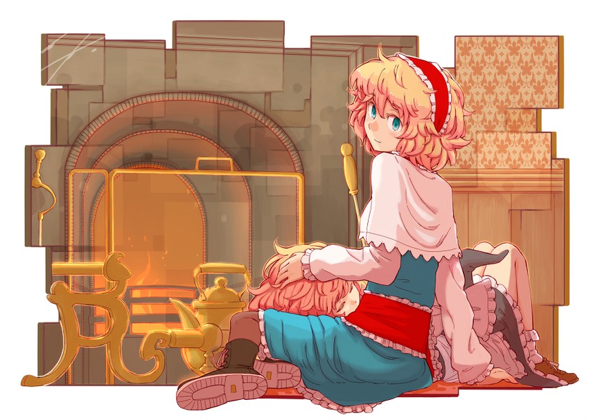 kirisame marisa and alice margatroid (touhou) drawn by daitai_konna_kanji