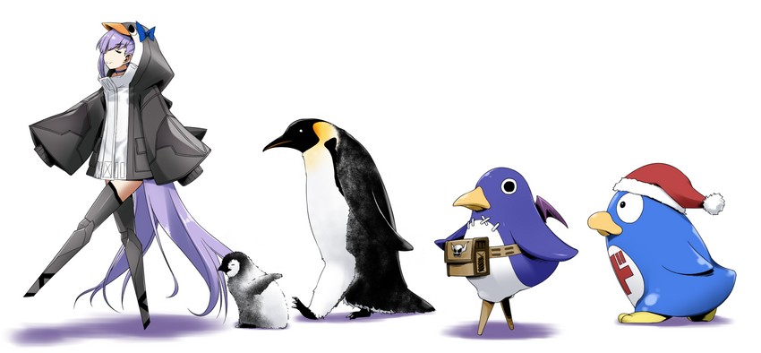meltryllis, prinny, and donpen (fate and 4 more) drawn by takuteks