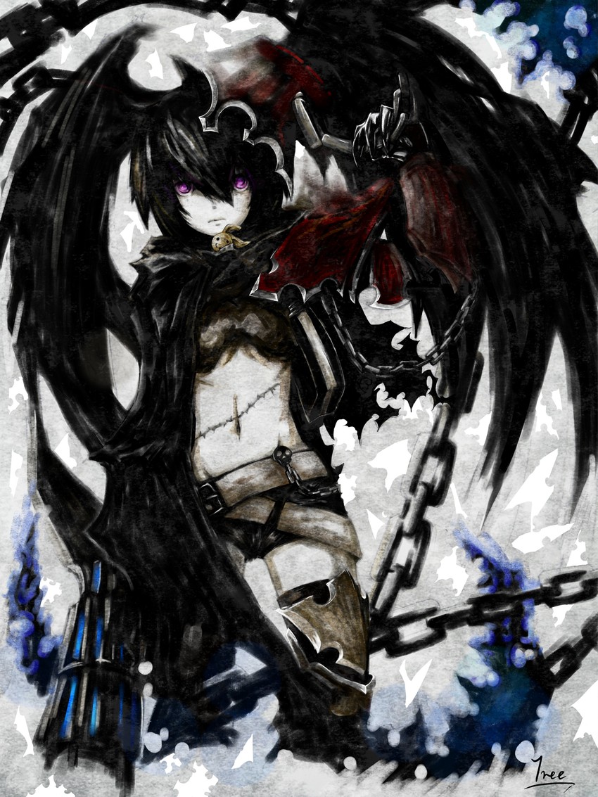 insane black rock shooter (black rock shooter) drawn by tree_(chenshu)