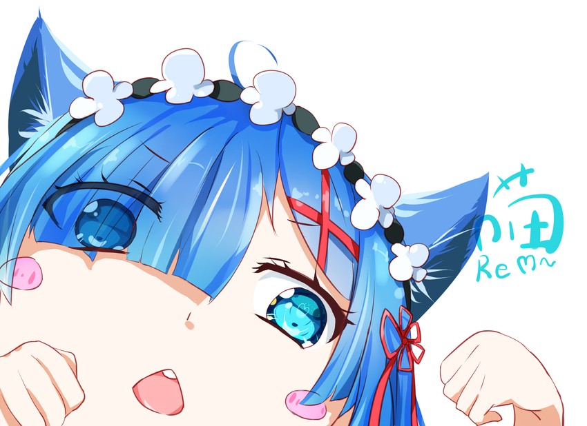 rem (re:zero kara hajimeru isekai seikatsu) drawn by longzi_(lez)