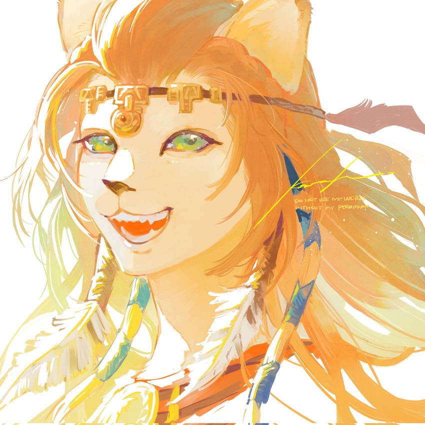 wuk lamat (final fantasy and 1 more) drawn by senoura_korafu