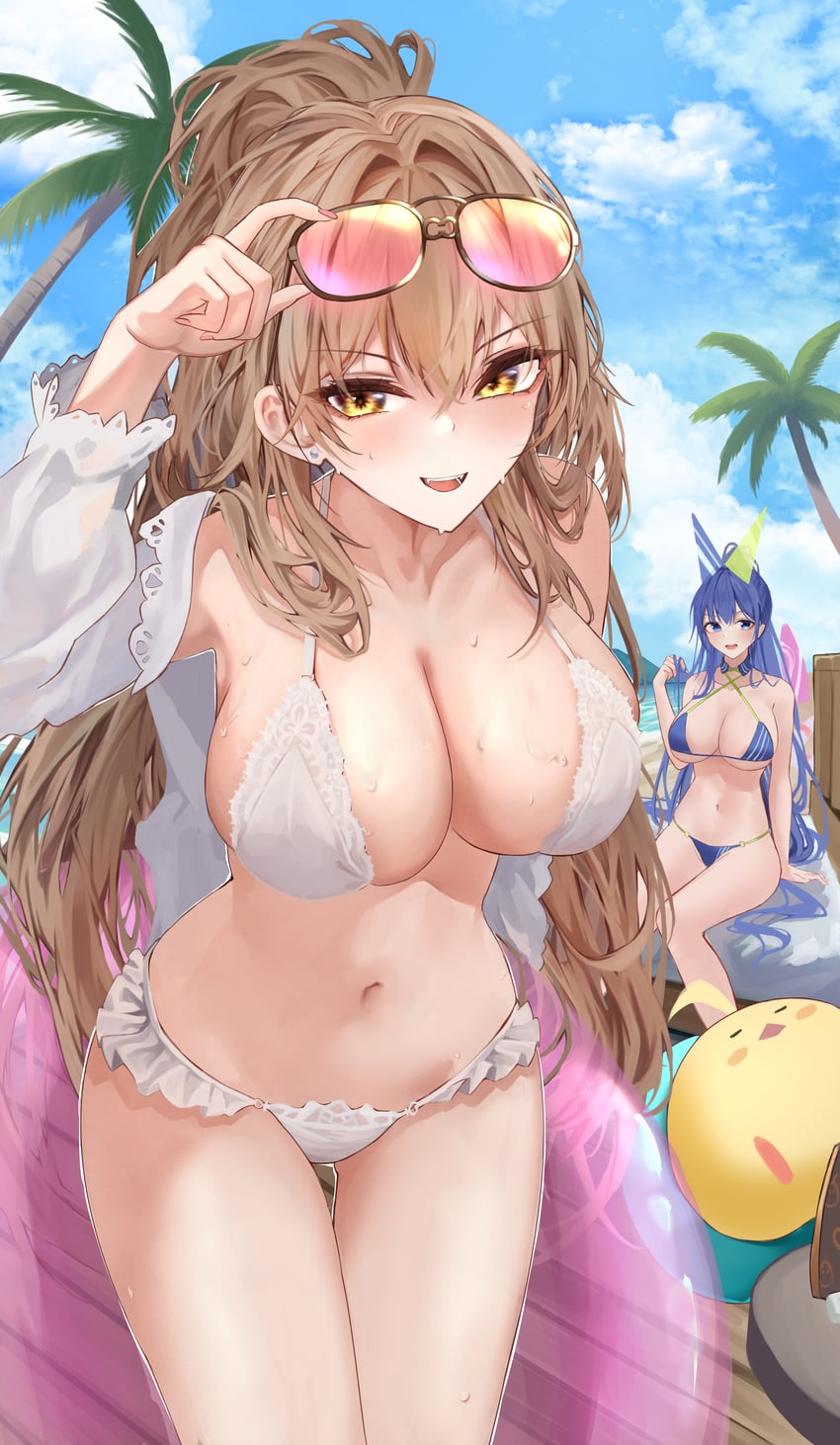 manjuu, new jersey, and lion (azur lane) drawn by sazuna_(user_gepn5443)