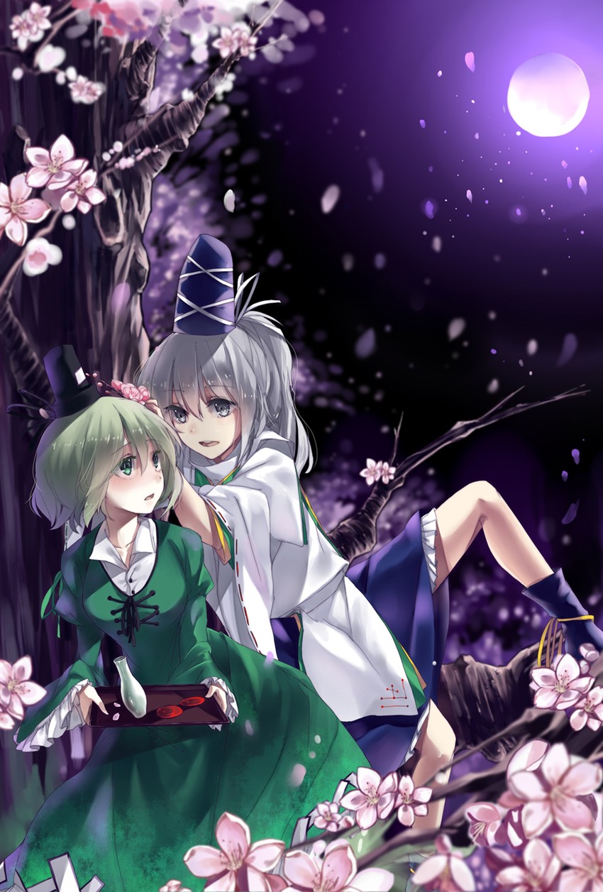 mononobe no futo and soga no tojiko (touhou) drawn by hug_(yourhug)