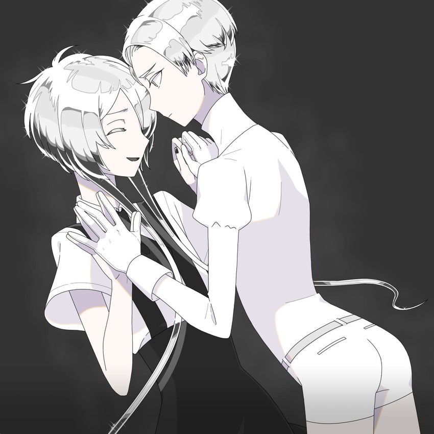 cairngorm and ghost quartz (houseki no kuni) drawn by fuwafuwa_tamagotoji