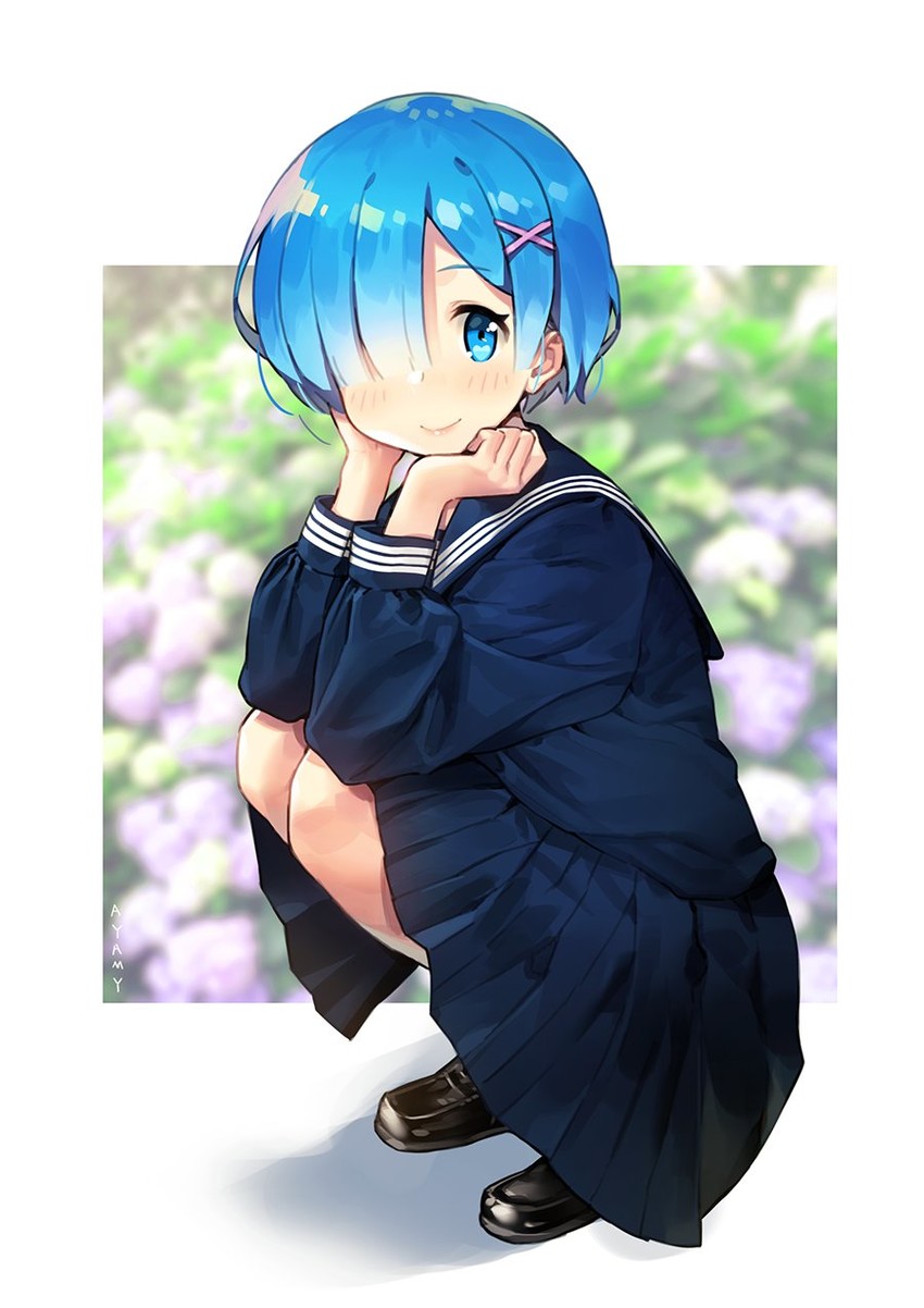rem (re:zero kara hajimeru isekai seikatsu) drawn by ayamy