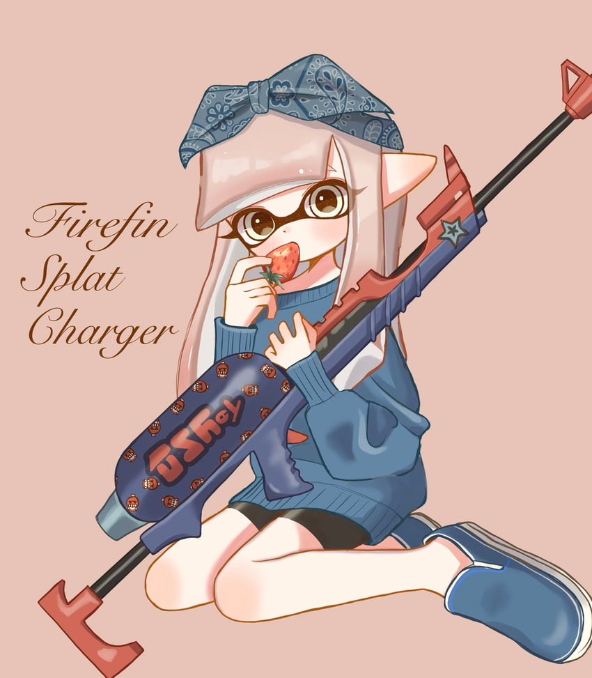 inkling player character and inkling girl (splatoon and 1 more) drawn by osakanagumi11