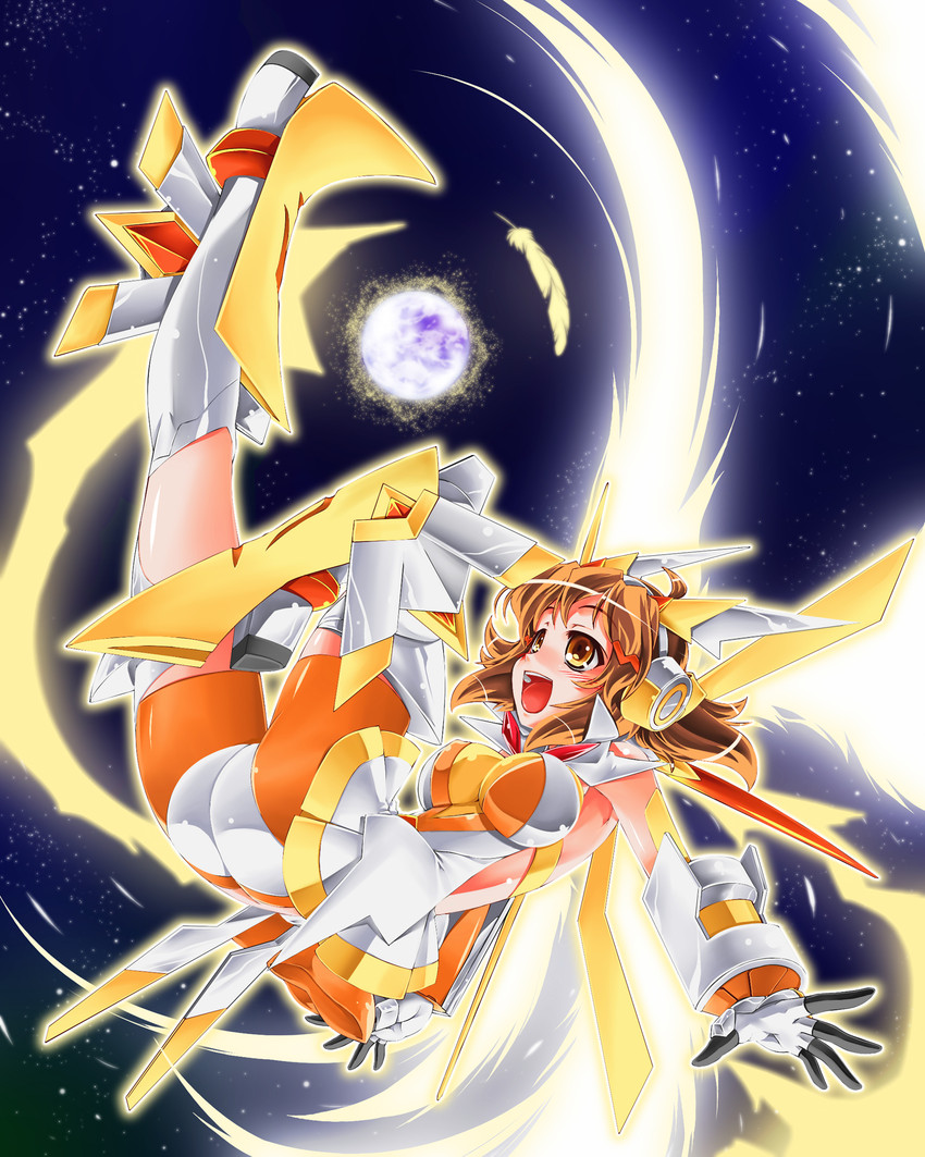 tachibana hibiki (senki zesshou symphogear) drawn by hisame_genta