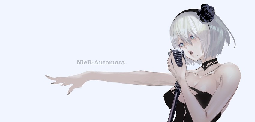 2b (nier and 1 more) drawn by maeshima_shigeki