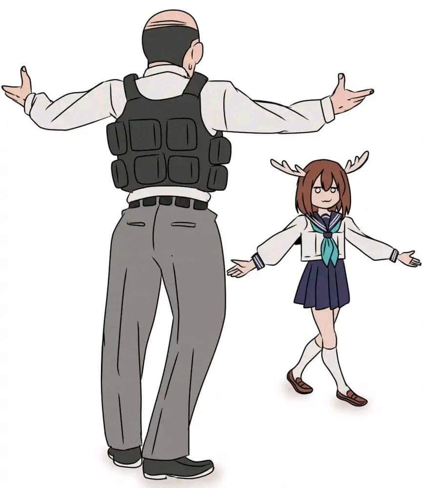 shikanoko noko and principal (dc comics and 5 more) drawn by lagreko