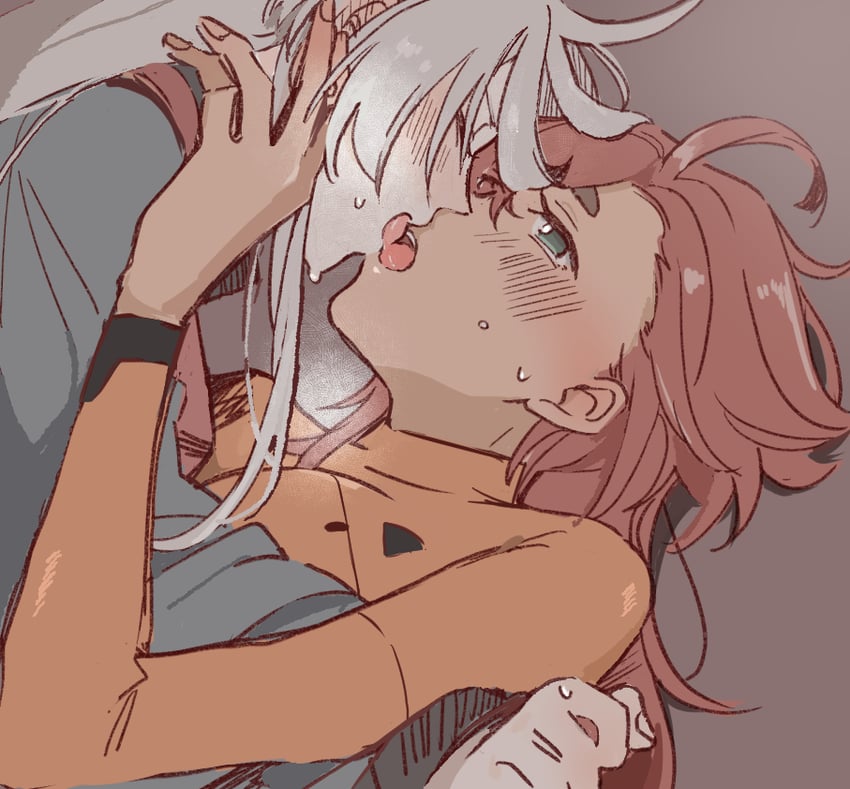suletta mercury and miorine rembran (gundam and 1 more) drawn by uuron_(nkktmrrr)