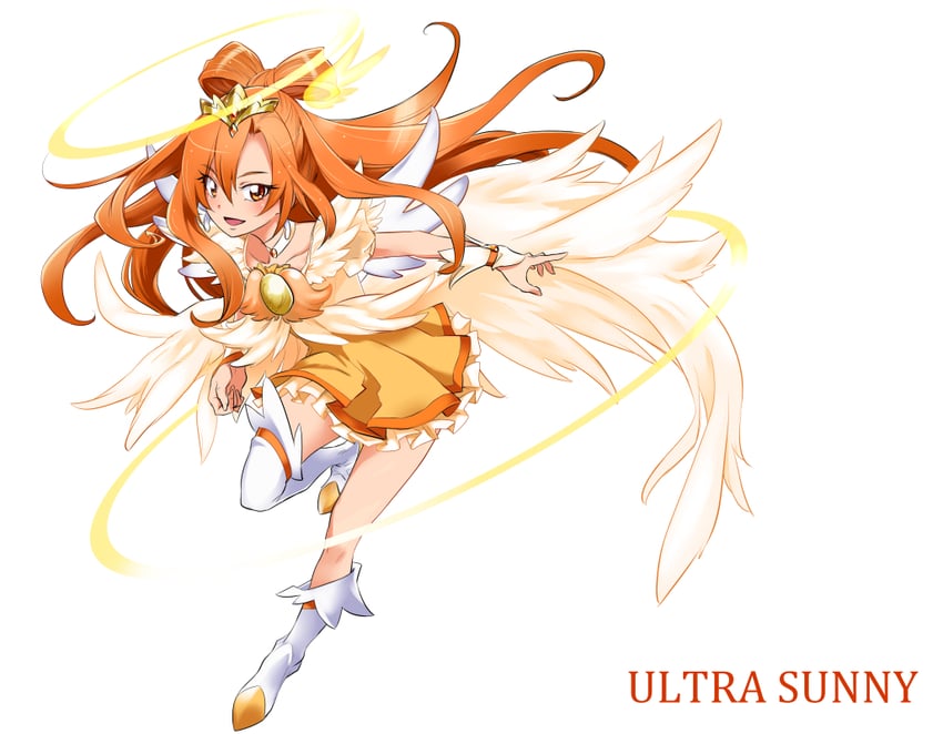 hino akane and cure sunny (precure and 1 more) drawn by kurose_kousuke