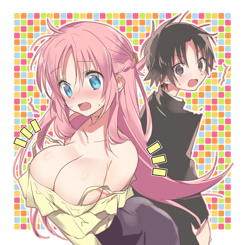 saotome atena and nagumo koushi (megami-ryou no ryoubo-kun) drawn by hinotta