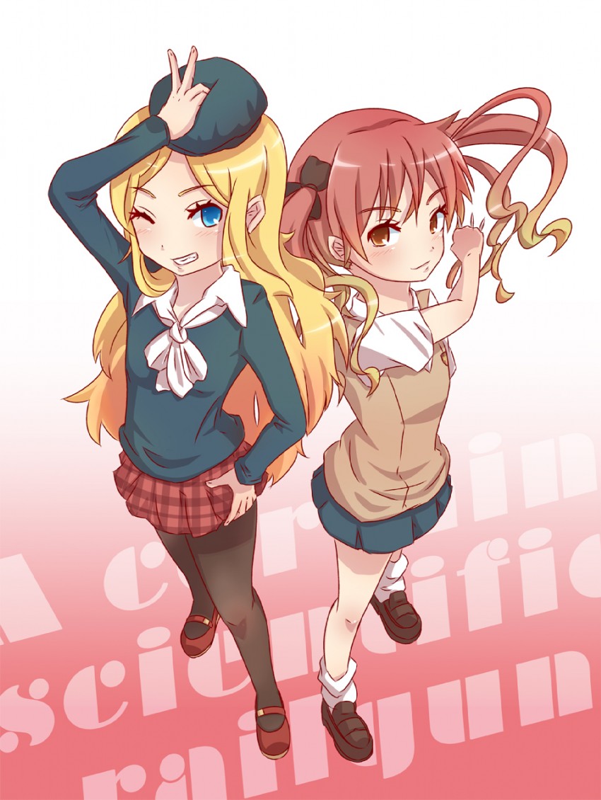 shirai kuroko and frenda seivelun (toaru majutsu no index and 2 more) drawn by sakasana_(kaisen_teikoku)