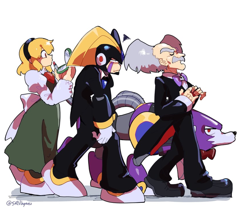 bass, dr. wily, treble, and piano (original and 1 more) drawn by srnhuyuno