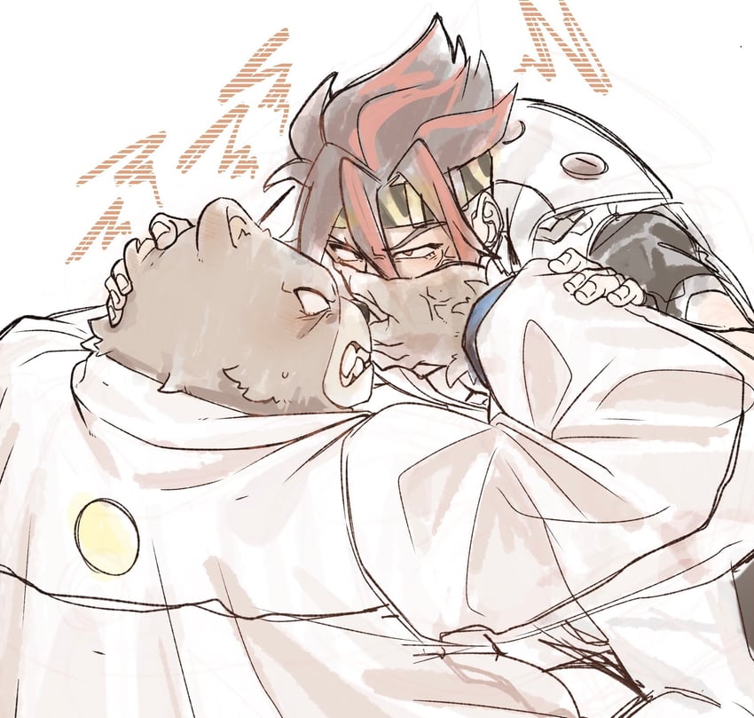 ben bigger and anton ivanov (zenless zone zero) drawn by goya_1231
