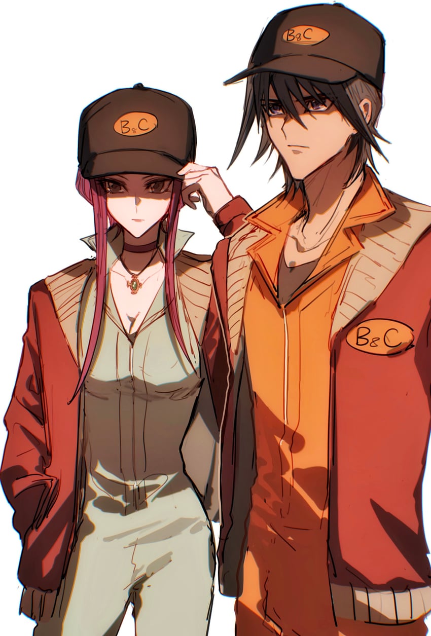 fudo yusei and izayoi aki (yu-gi-oh! and 1 more) drawn by naoki_(2rzmcaizerails6)