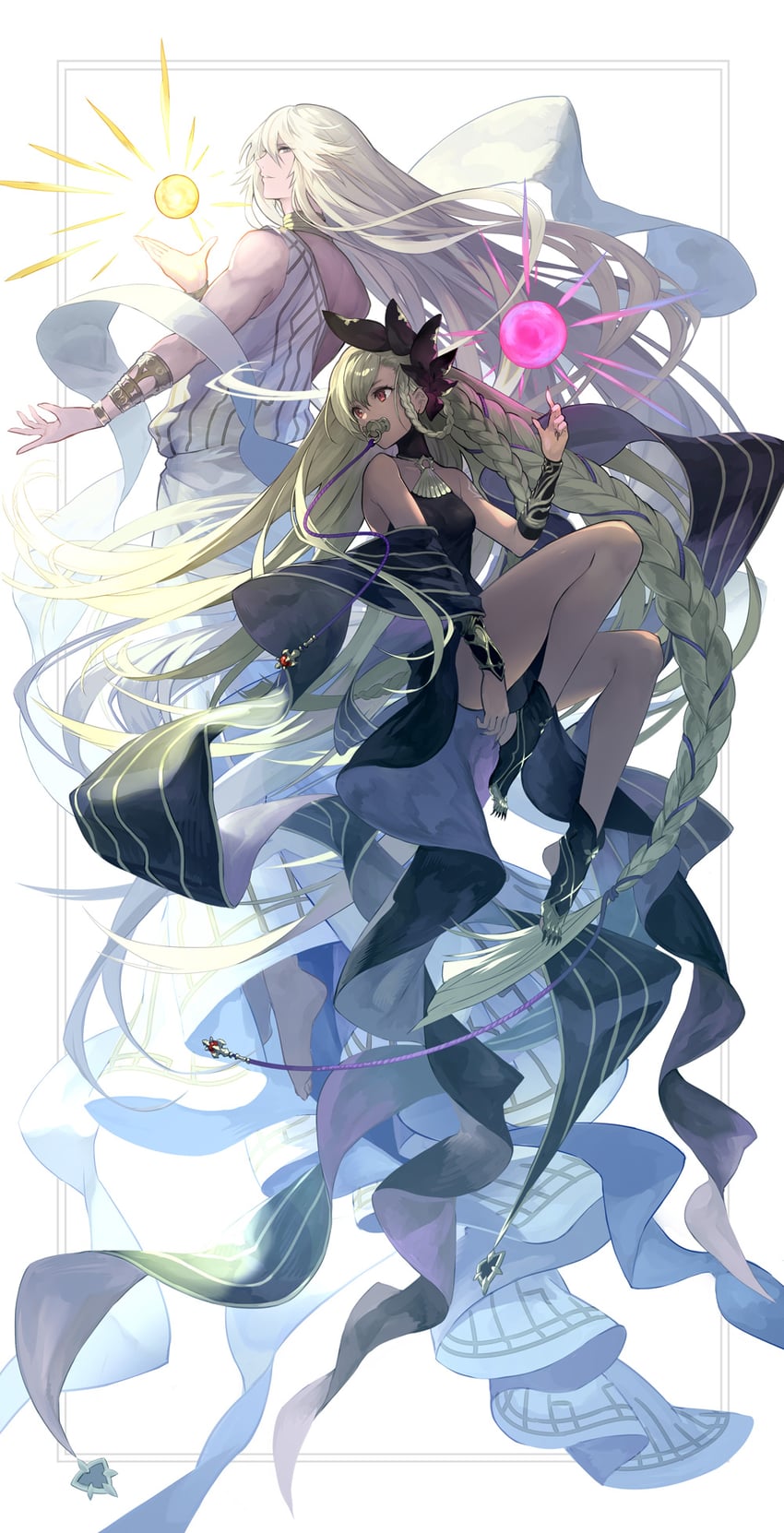 helel ben shalem, lucio, and helel ben sahar (granblue fantasy) drawn by osamu_(jagabata)