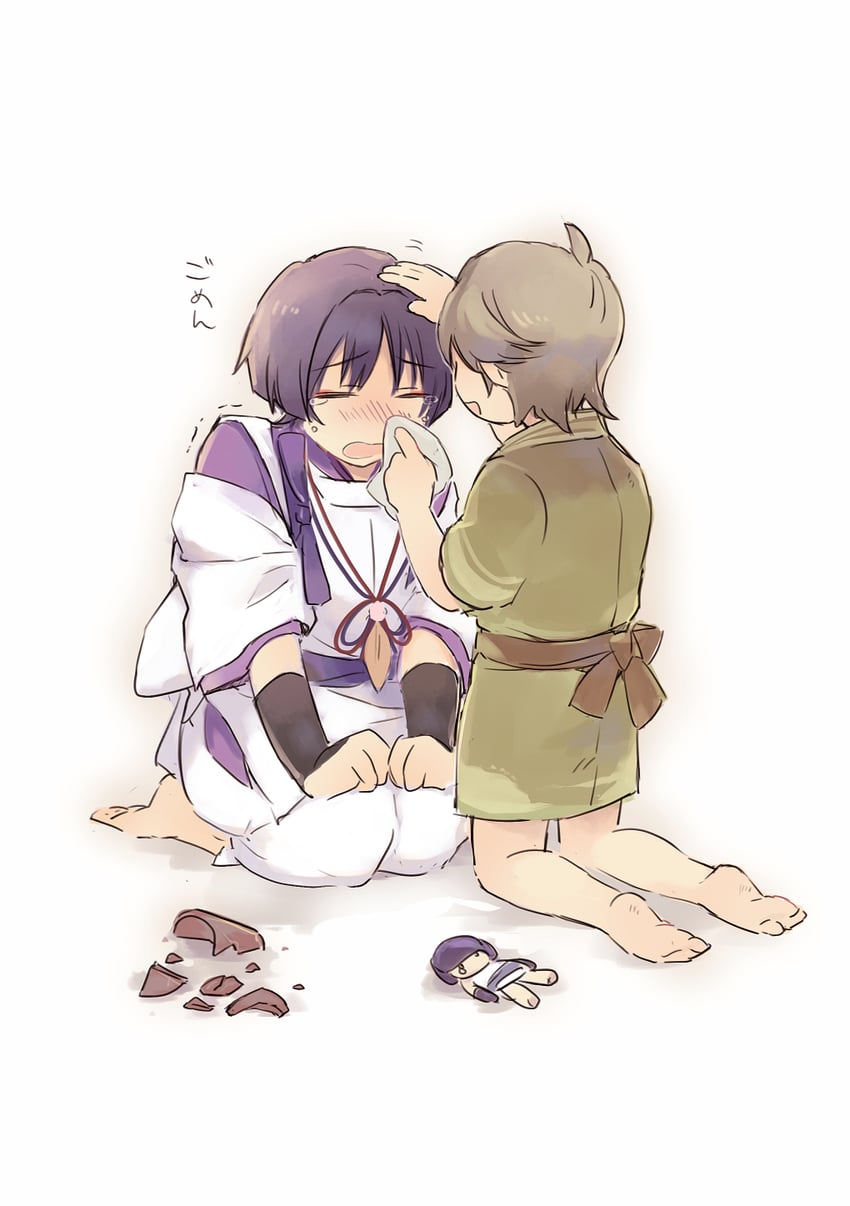 scaramouche and scaramouche's sickly friend (genshin impact) drawn by oga914