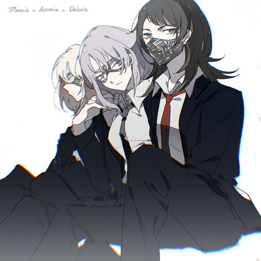 yahata umiri, misumi uika, yuutenji nyamu, doloris, timoris, and 1 more (bang dream! and 1 more) drawn by reiboubyou