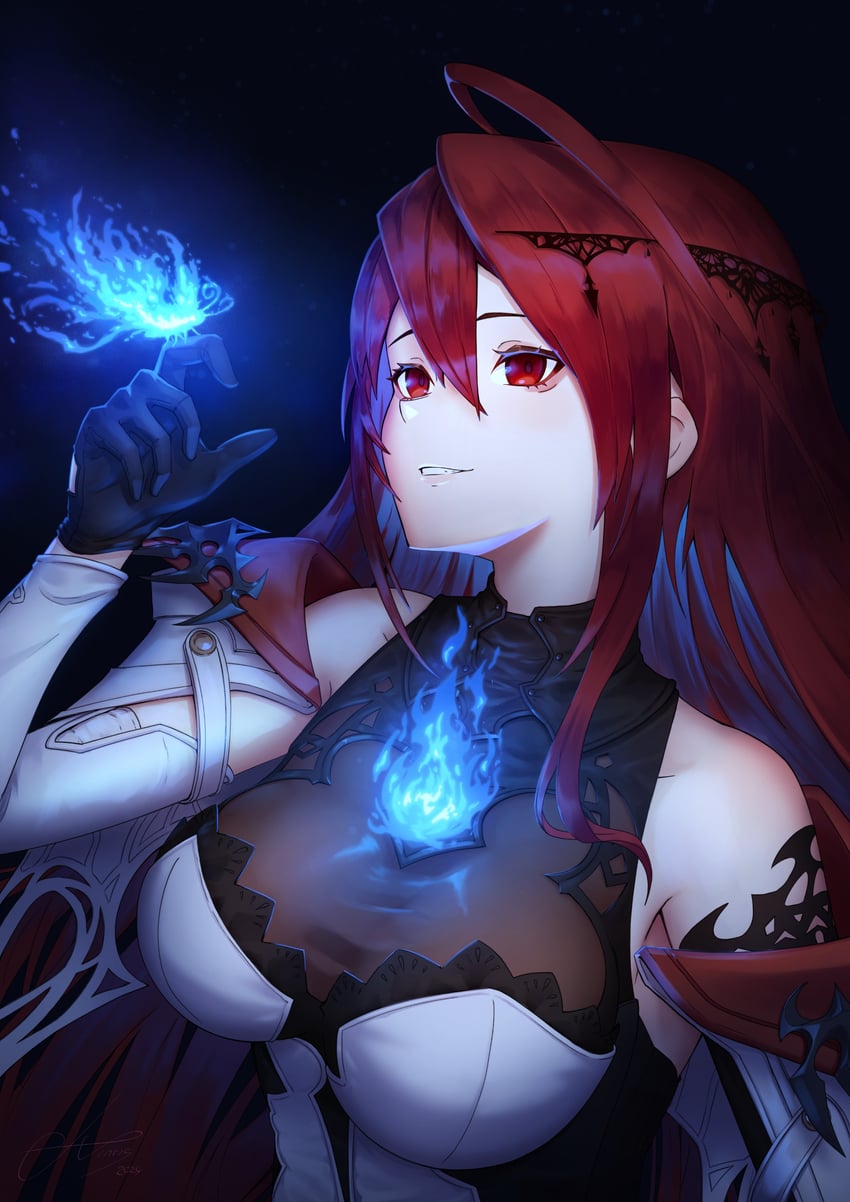 elizabeth rose bloodflame (hololive and 1 more) drawn by allister_vinris