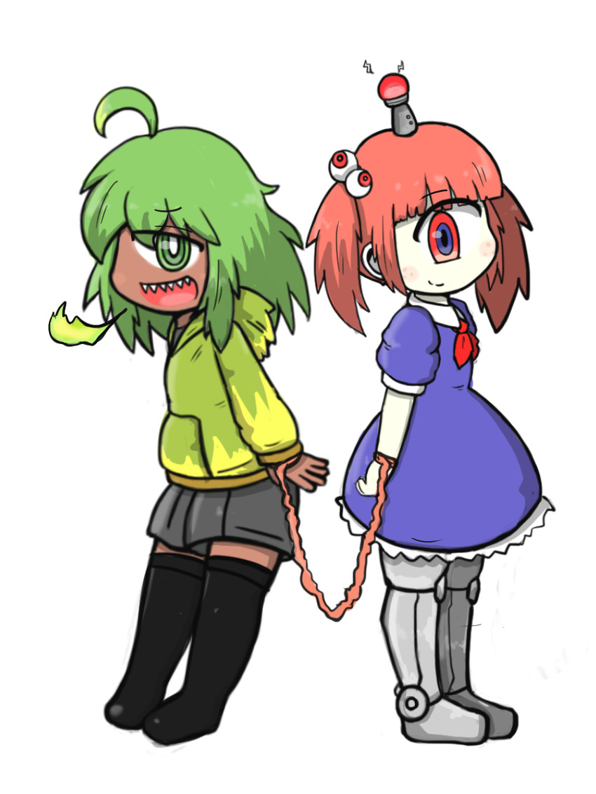 the twins, spazmatism, and retinazer (terraria) drawn by uni_souchou