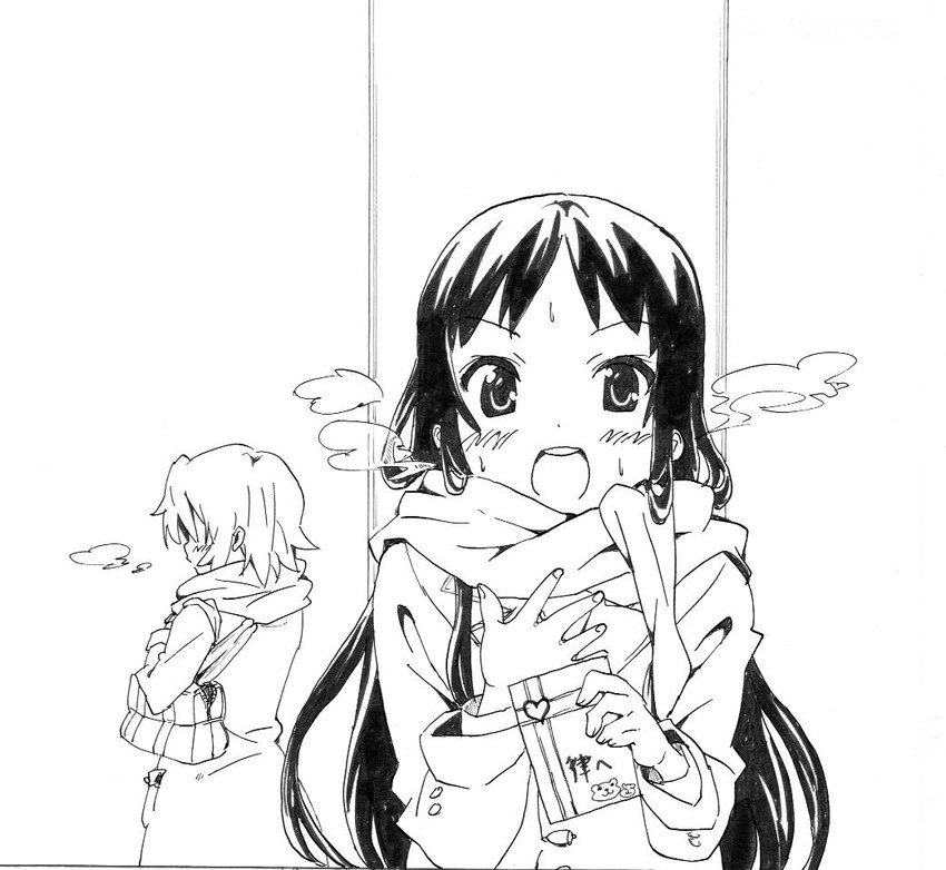 akiyama mio and tainaka ritsu (k-on!) drawn by nome_(nnoommee)