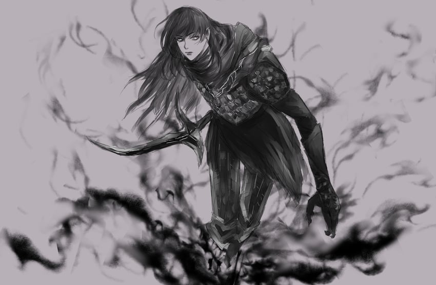black knife tiche (elden ring) drawn by barbozari