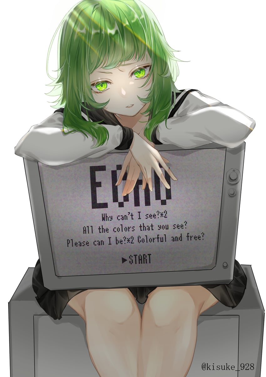 gumi (vocaloid and 1 more) drawn by kisuke_(nie)