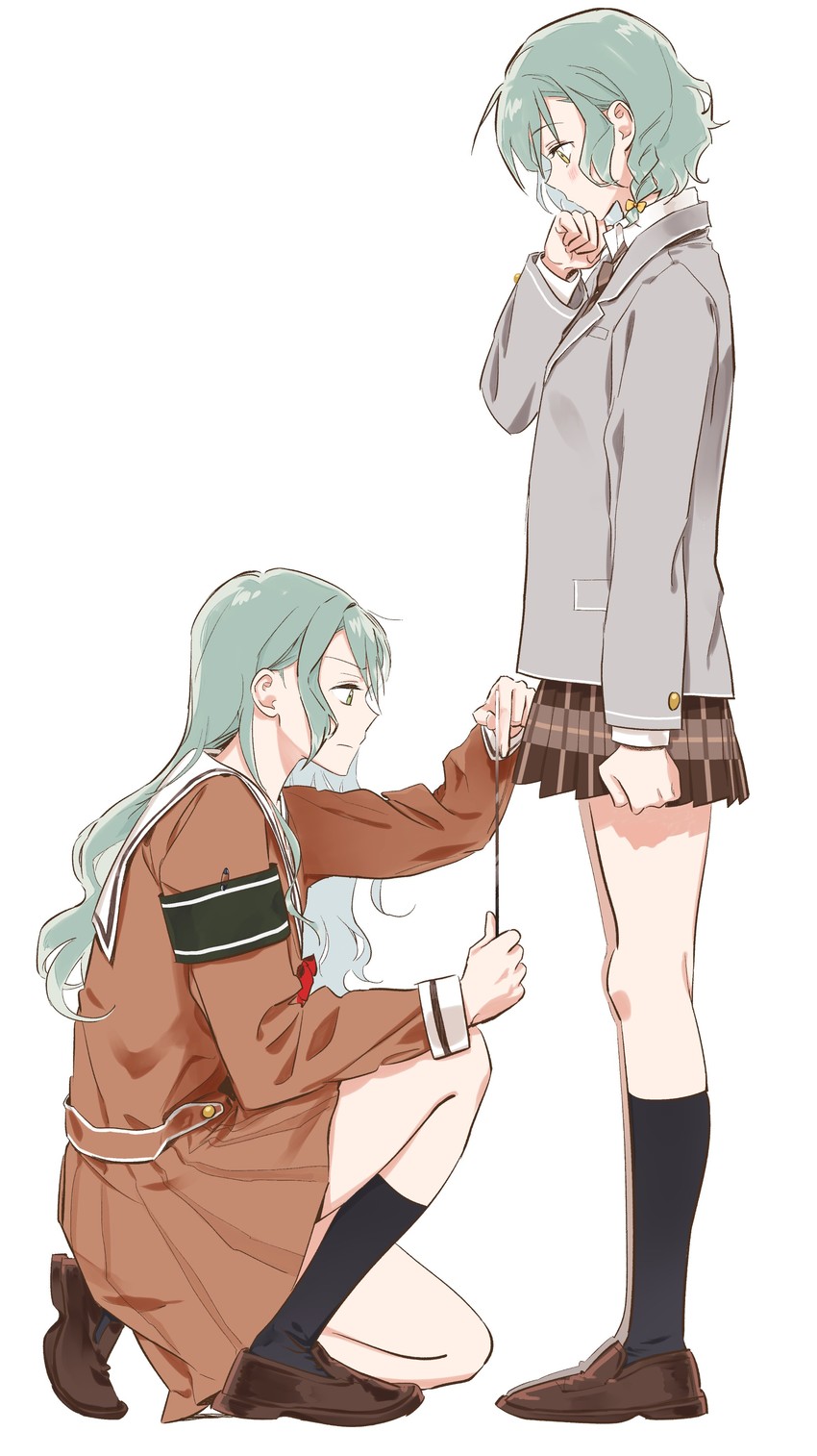 hikawa sayo and hikawa hina (bang dream!) drawn by zihacheol