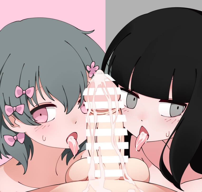 kurari-chan and osage (iyowa girls and 2 more) drawn by nazunobasho