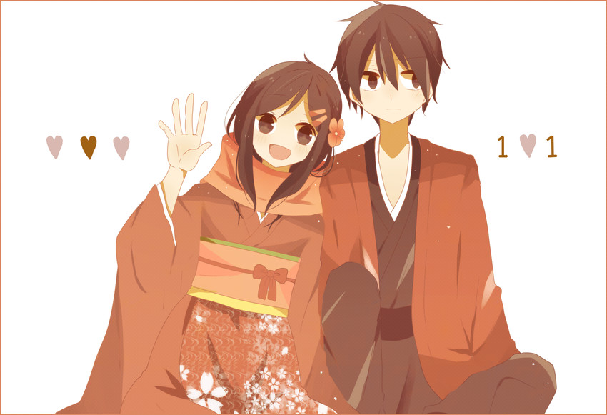 tateyama ayano and kisaragi shintarou (kagerou project) drawn by kiichigo_(k-15)