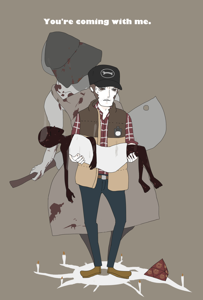 alessa gillespie, travis grady, and the butcher (silent hill and 1 more) drawn by floyd7382