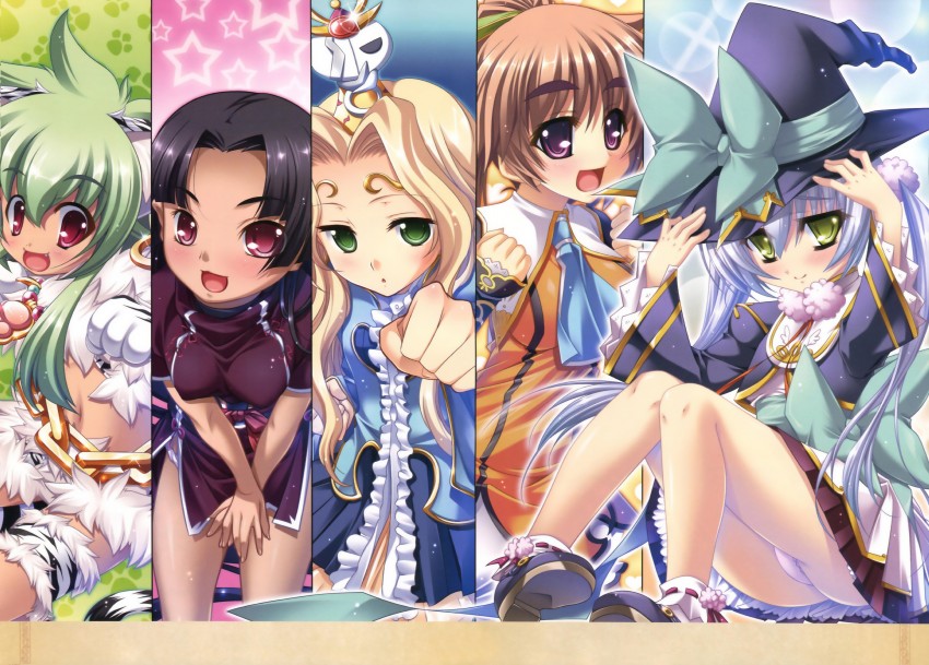 houtou, shuutai, moukaku, teiiku, and batai (koihime musou) drawn by hikage_eiji, kantaka, katagiri_hinata, kuwada_yuuki, and yatsuha_kanan