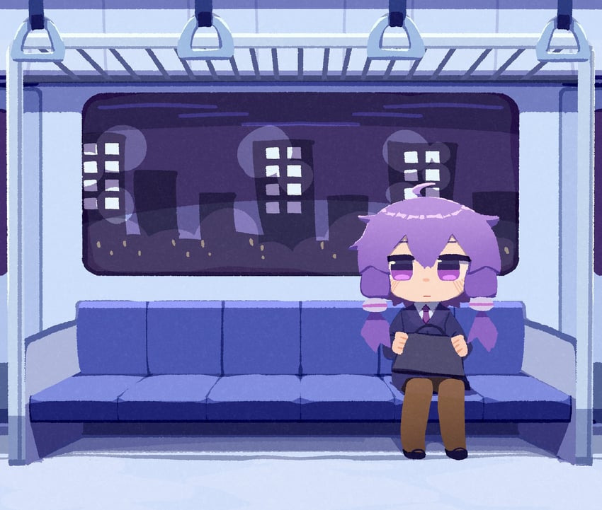 yuzuki yukari (vocaloid and 1 more) drawn by konohoshi