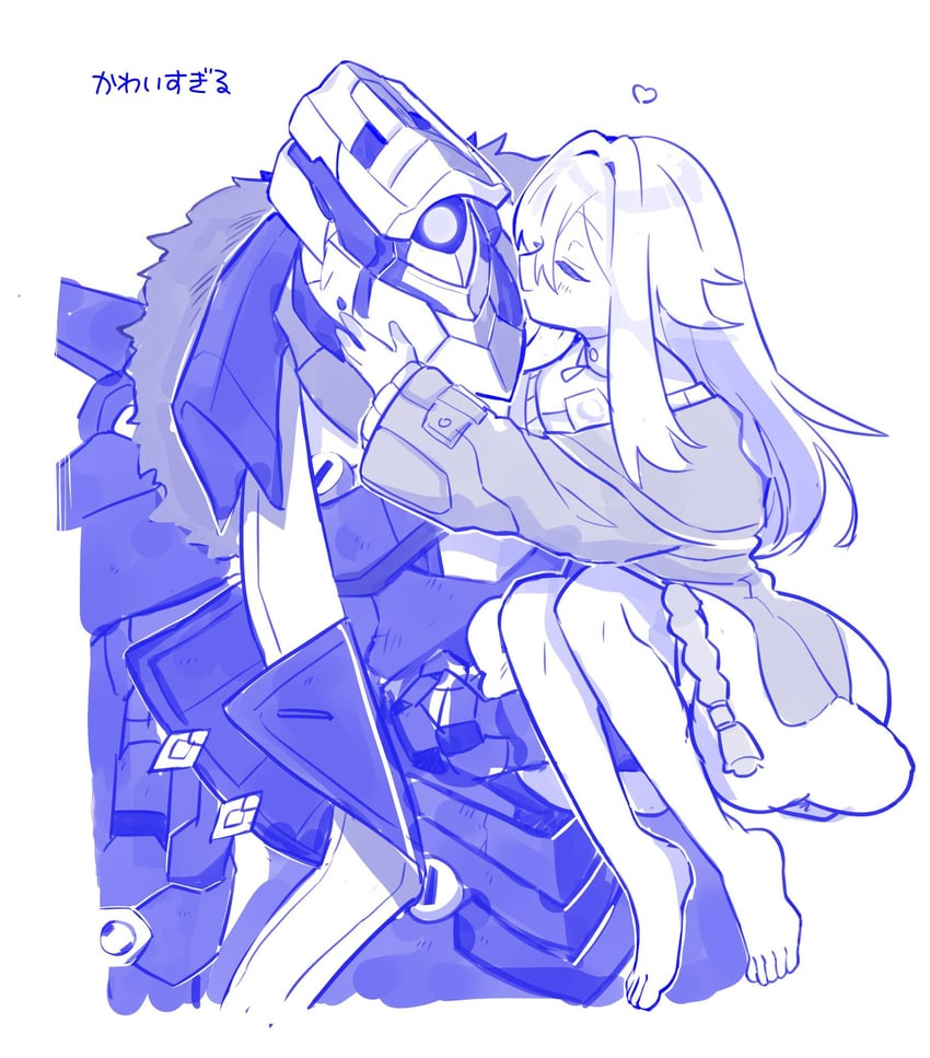 clara and svarog (honkai and 1 more) drawn by yuchizero