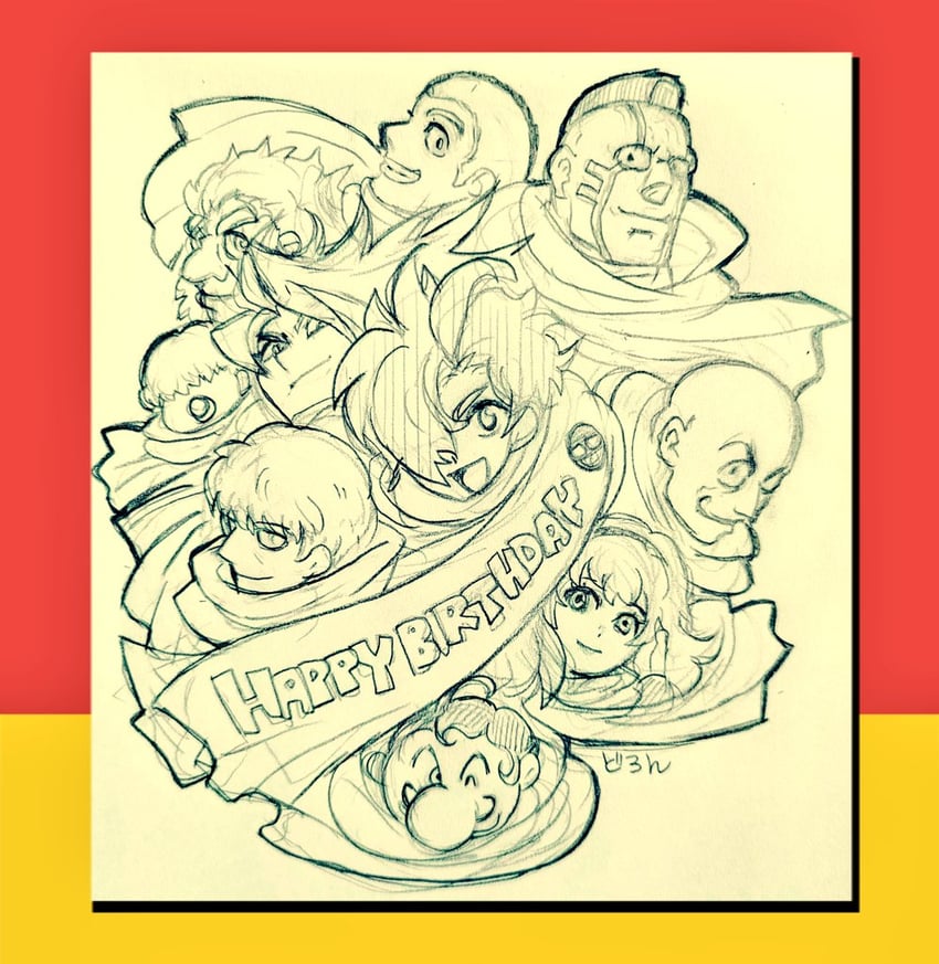 francoise arnoul, shimamura joe, jet link, albert heinrich, ivan whisky, and 5 more (cyborg 009) drawn by endoron