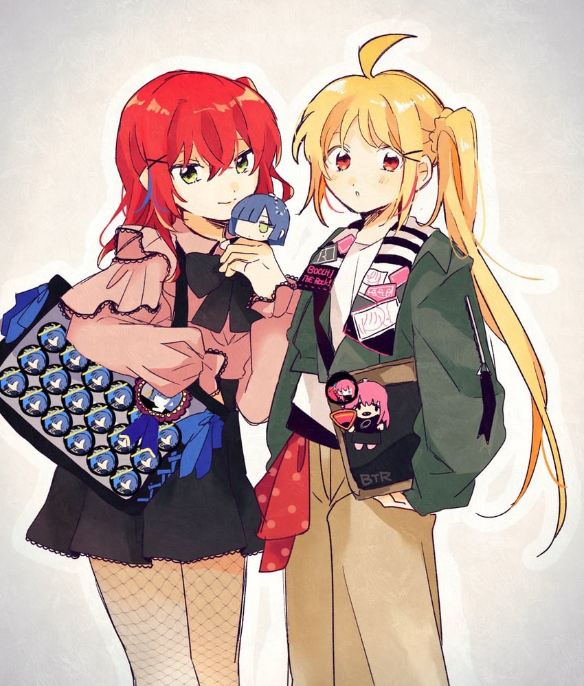 kita ikuyo and ijichi nijika (bocchi the rock!) drawn by fuji_1221