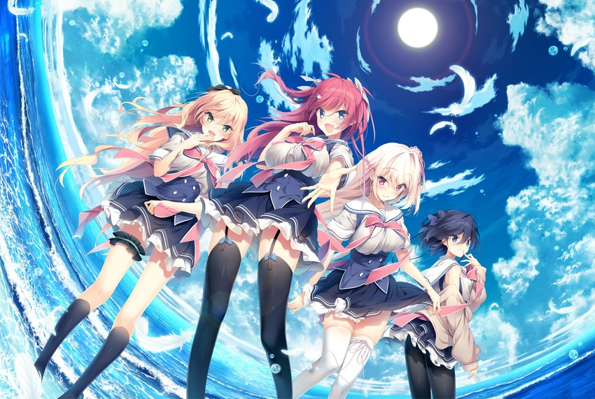 houshou hari, sonogi yuzu, arisa ria, and aizumi hotaru (sora ni kizanda parallelogram) drawn by sushimekabu