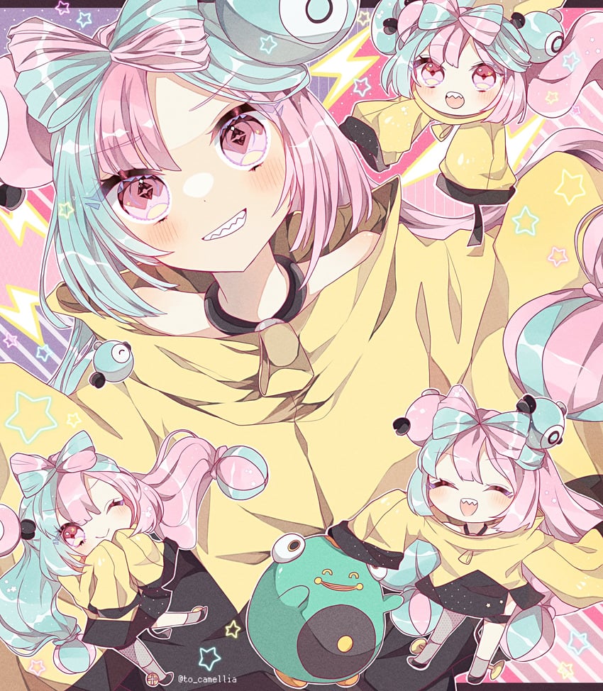 iono and bellibolt (pokemon and 1 more) drawn by to_camellia