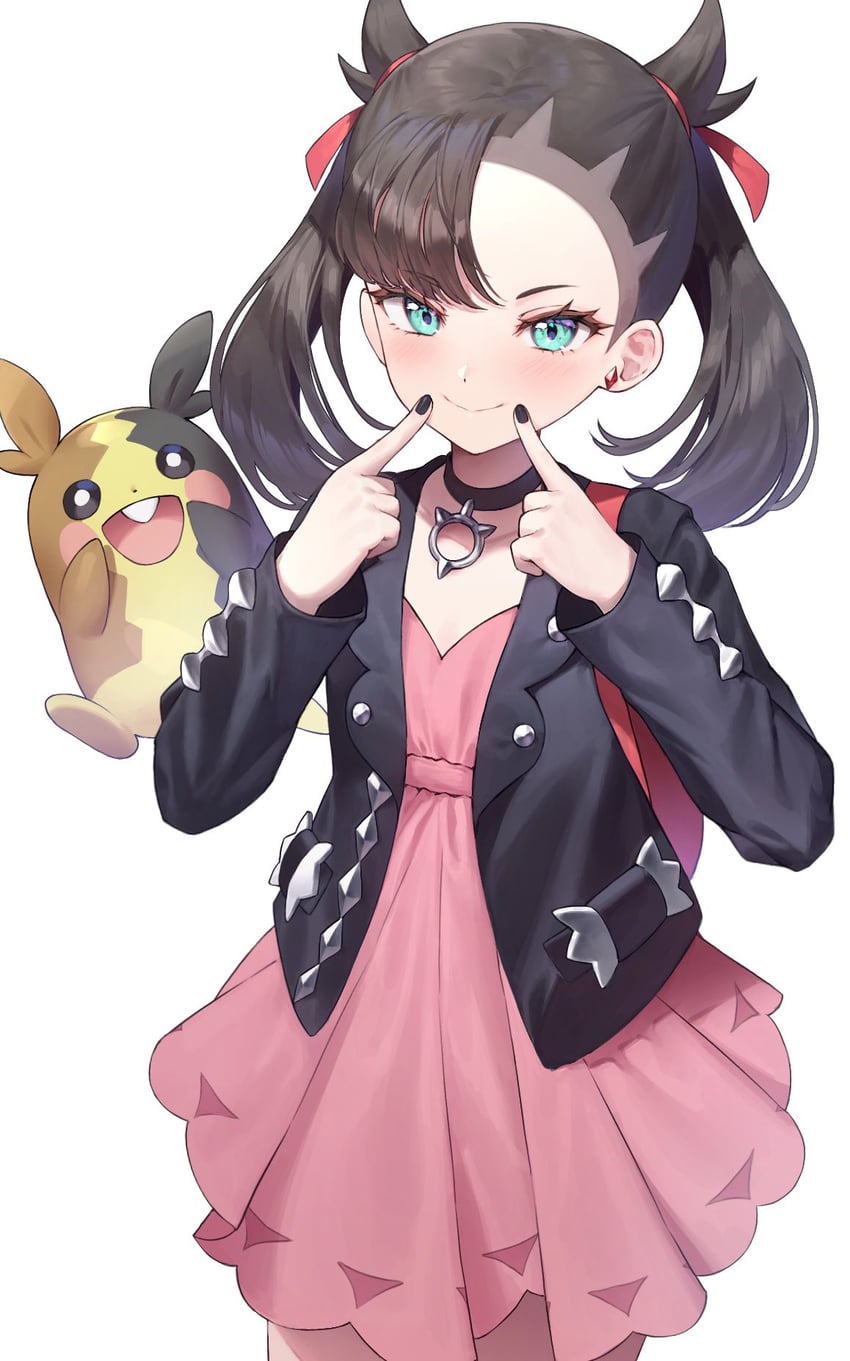 marnie and morpeko (pokemon and 1 more) drawn by dolldolldd