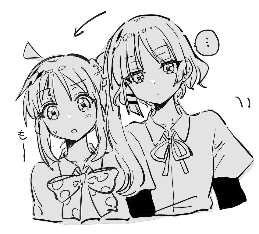 ijichi nijika and yamada ryo (bocchi the rock!) drawn by uyr_dmy