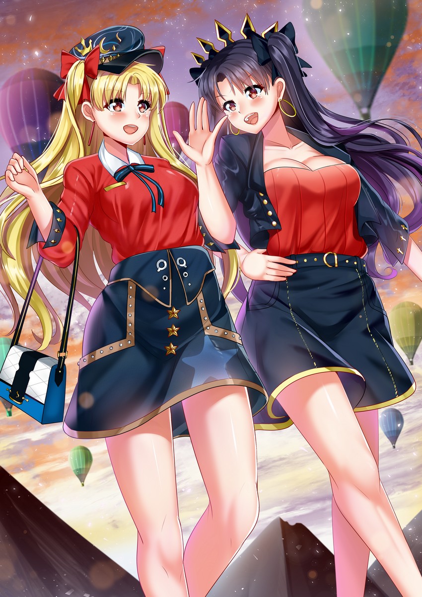 ereshkigal and ishtar (fate and 1 more) drawn by katou_shinobu