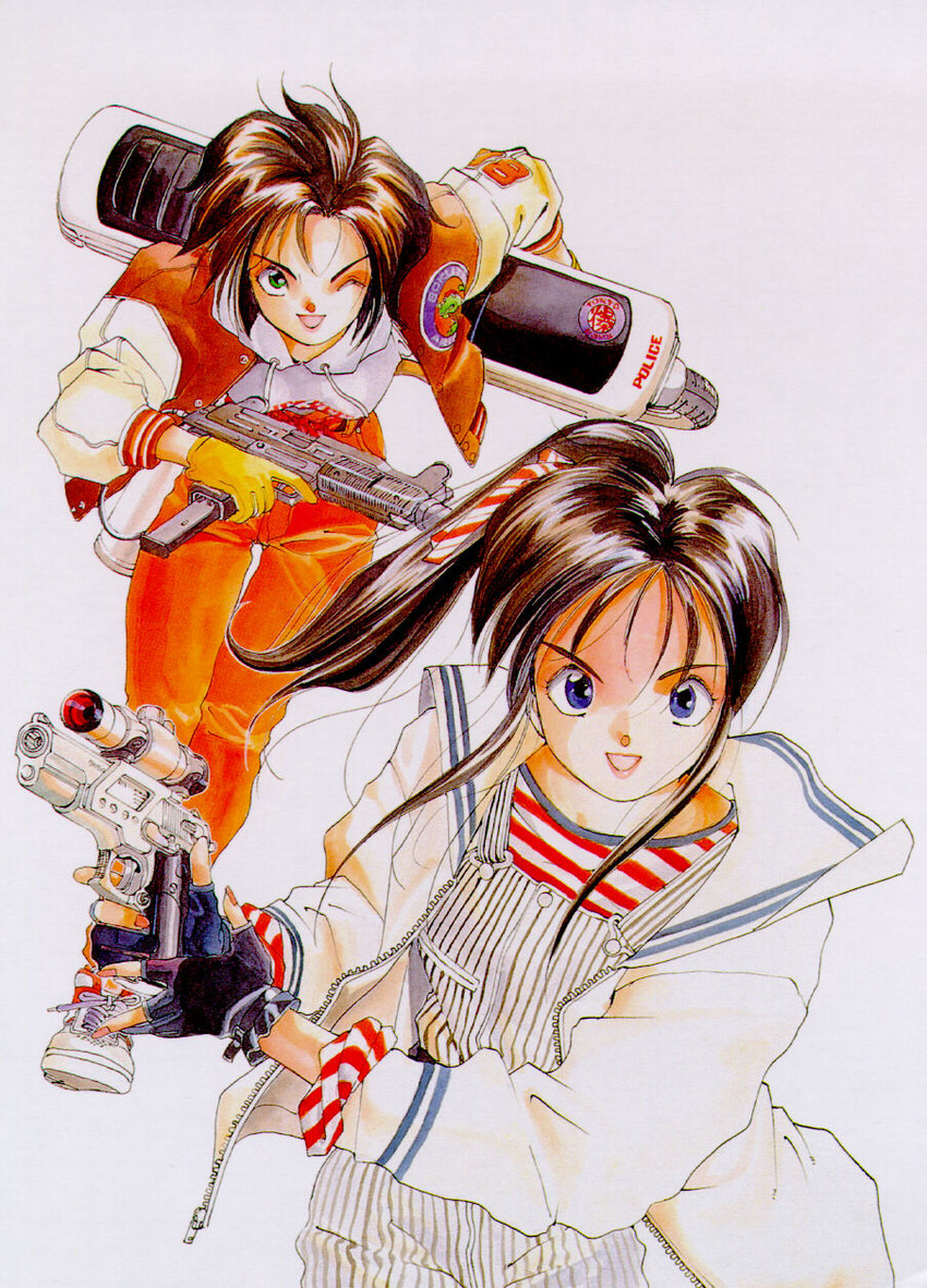tsujimoto natsumi and kobayakawa miyuki (taiho shichauzo) drawn by fujishima_kousuke