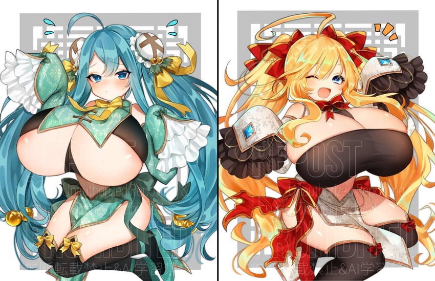 isogiku and gloriosa (flower knight girl) drawn by 0304yama