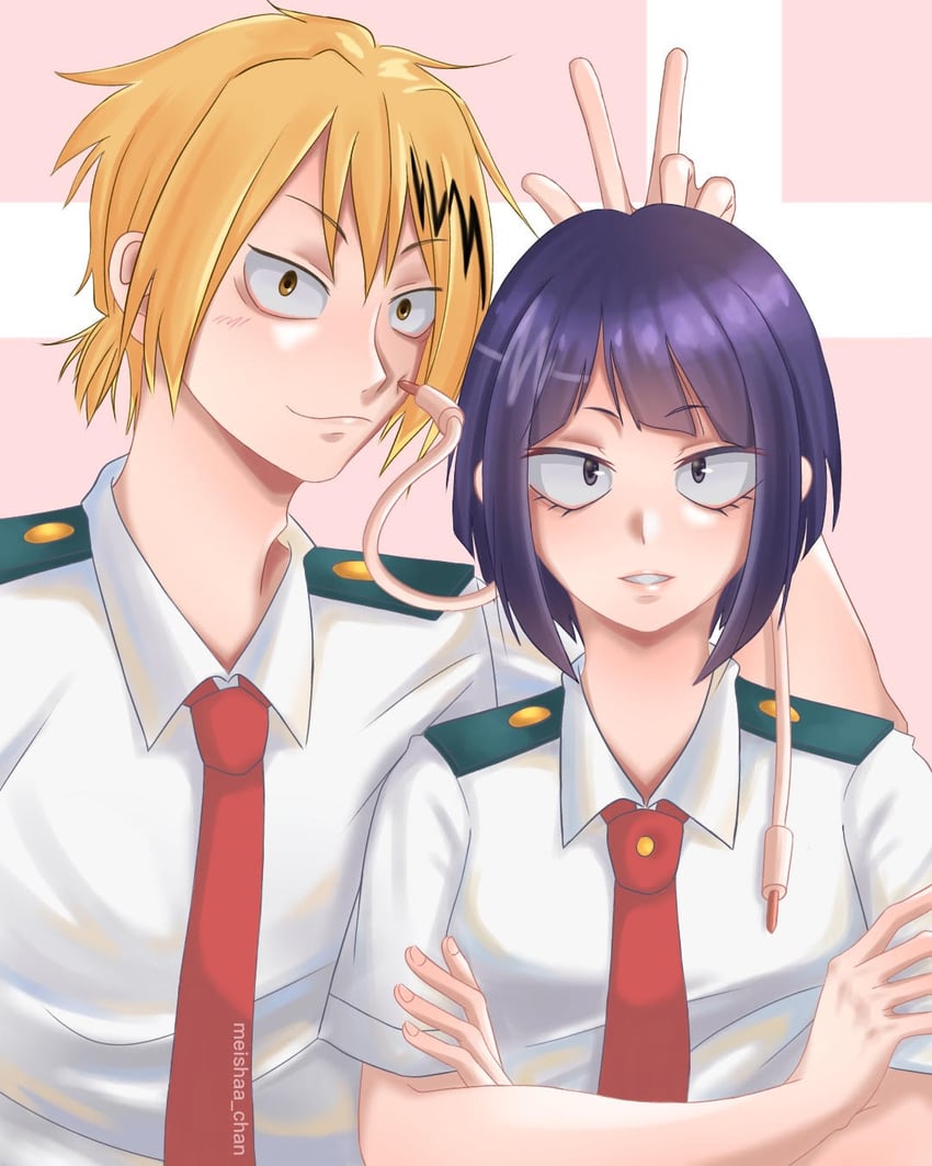 jiro kyoka and kaminari denki (boku no hero academia) drawn by sundriedz