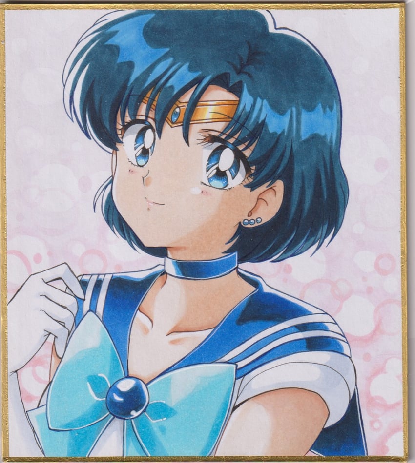 mizuno ami and sailor mercury (bishoujo senshi sailor moon) drawn by user_kztc4472