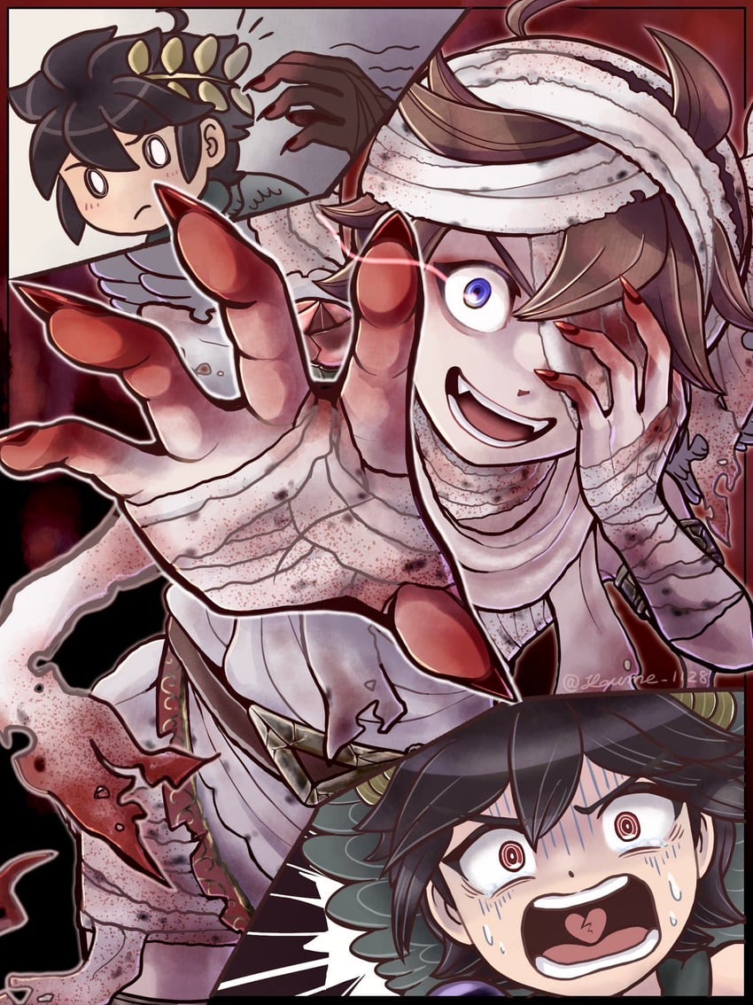 pit and dark pit (kid icarus and 1 more) drawn by suruga_kanade